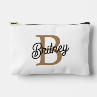 Modernes elegantes Monogramm Name Black Gold Scrip