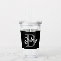 Modernes, elegantes Monogramm Name Schwarz Graue S