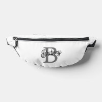 Modernes, elegantes Monogramm Name Schwarz Graue S