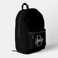 Modernes, elegantes Monogramm Name Schwarz Graue S