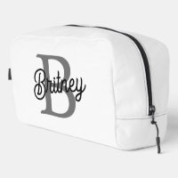 Modernes, elegantes Monogramm Name Schwarz Graue S