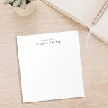 Modernes elegantes Monogramm Notizblock<br><div class="desc">Erstellen Sie Ihr eigenes personalisiertes Monogramm-Notizblock mit modernem elegantem Typografie-Design.</div>