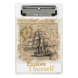 Modernes, elegantes Motivierend Zitat Mini Klemmbrett