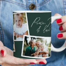 Modernes, elegantes Multi-Foto-Familiengrün