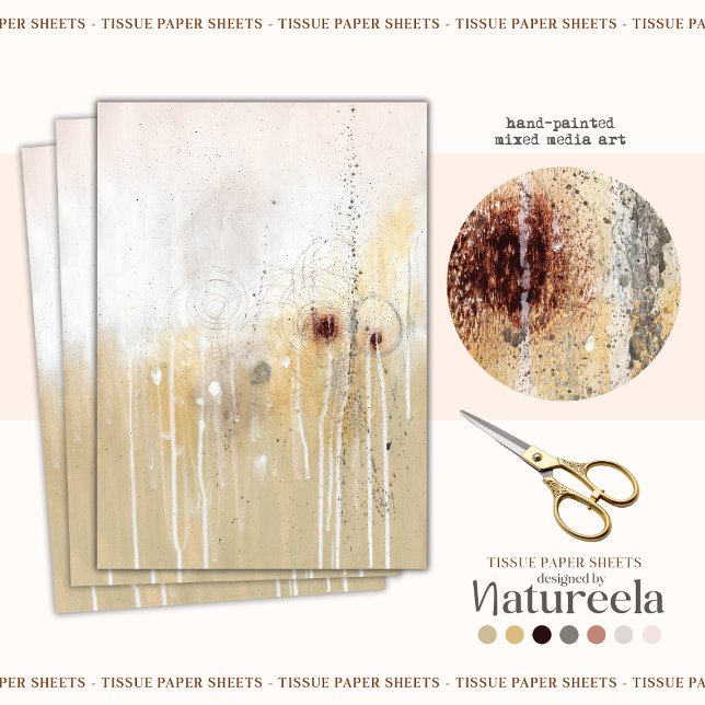 Modernes, elegantes Muster Abstraktes Gewebe Seidenpapier (Von Creator hochgeladen)