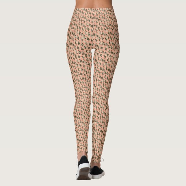 Modernes elegantes Muster Leggings (Rückseite)