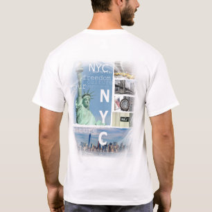 Modernes elegantes New York City Manhattan Nyc Lib T-Shirt