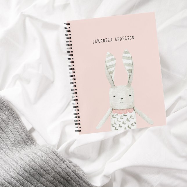 Modernes, elegantes Pastel-Pink-Kindergeschenk für Notizbuch (Von Creator hochgeladen)