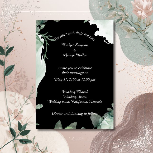 Modernes, elegantes Periwinkle Wedding Einladung (Von Creator hochgeladen)
