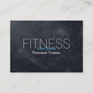Modernes Elegantes Personal Fitness Trainer Chalkb Visitenkarte