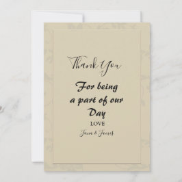 Modernes Elegantes Romantisches Dankeschön Einladung