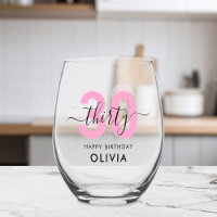 Modernes elegantes Rosa 30. Geburtstag