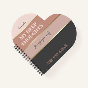 Modernes elegantes rosa Pocket Notebook Notizbuch