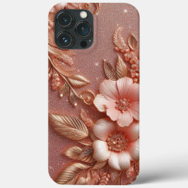 Modernes, elegantes Rose mit Blumenkurve Case-Mate iPhone Hülle