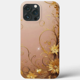Modernes, elegantes Rose mit Blumenkurve Case-Mate iPhone Hülle