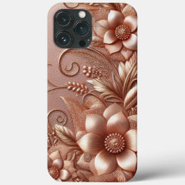 Modernes, elegantes Rose mit Blumenkurve Case-Mate iPhone Hülle