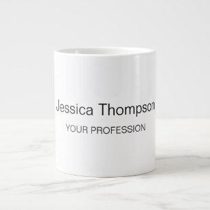 Modernes Elegantes Schlicht Einfaches Beruflich Jumbo-Tasse