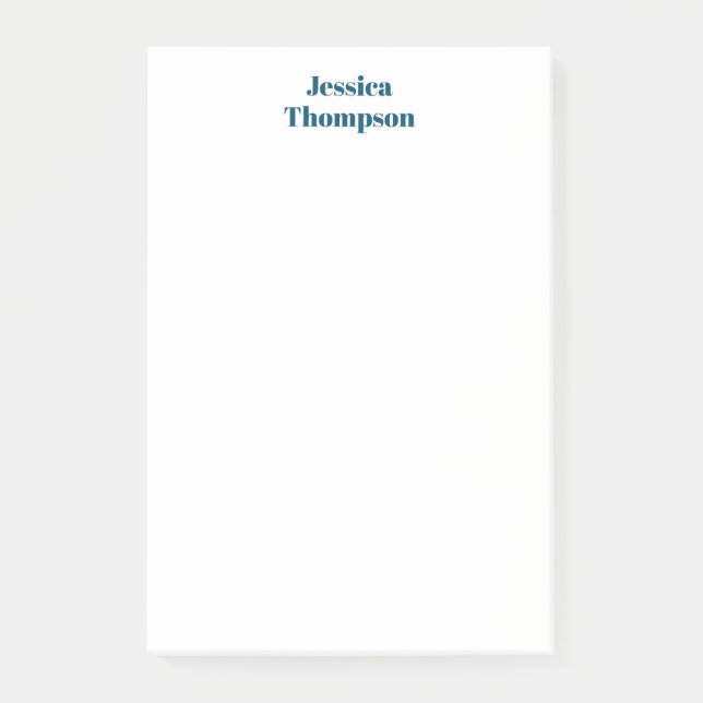 Modernes Elegantes Schlicht Einfaches Beruflich Post-it Klebezettel (Vorderseite)