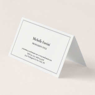 Modernes Elegantes Schlicht Einfaches Minimalistis Visitenkarten