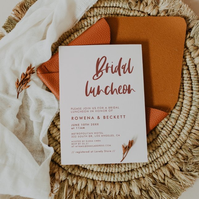 Modernes, elegantes Schneeflocken Bridal Mittagess Einladung (Von Creator hochgeladen)