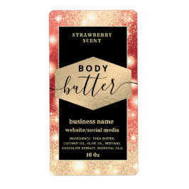 Modernes, elegantes Schriftzeichen-Butterlabel