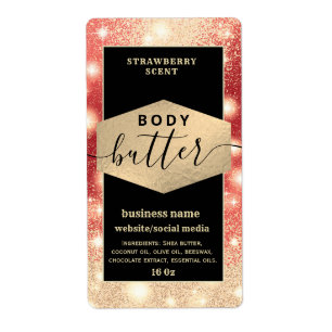 Modernes, elegantes Schriftzeichen-Butterlabel