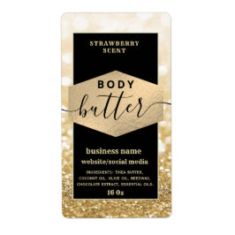 Modernes, elegantes Schriftzeichen-Butterlabel