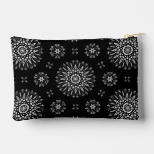 Modernes elegantes Schwarz-Weiß-Dot-Art-Muster Zubehörtasche