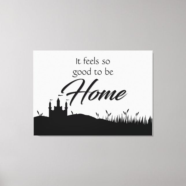 Modernes, elegantes Schwarz-Weiß-Zuhause-Dekor Leinwanddruck (Vorderseite)