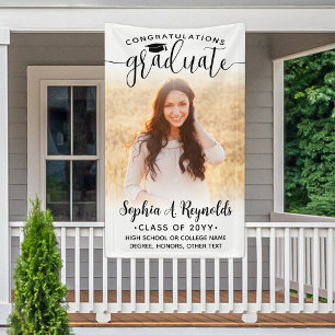 Modernes, elegantes Script 1 Foto Vertikaler Absch Banner