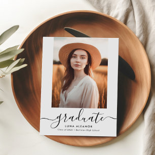 Modernes, elegantes Script 2023 Abschluss Foto lad