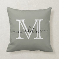 Modernes, elegantes Script Evergreen Fog Monogram
