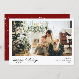 Modernes, elegantes Script-Foto Weihnachten