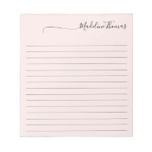 Modernes, elegantes Script Girly Pink Name