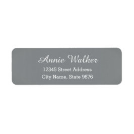 Modernes - elegantes Silber - Rücksendeadresse