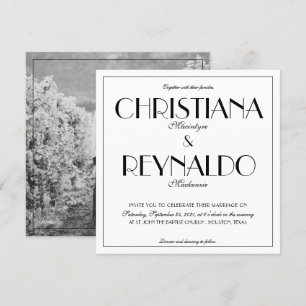 Modernes elegantes, stilvolles Roaring 20er Jahre  Einladung