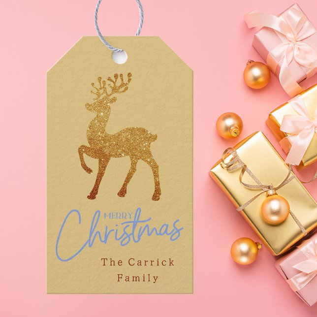 Modernes Elegantes stilvolles Weihnachtsfest Geschenkanhänger (Von Creator hochgeladen)