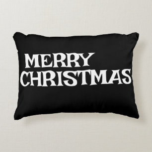 MODERNES ELEGANTES STYLISCH MERRY CHRISTMAS SCHWAR DEKOKISSEN