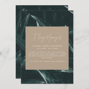 Modernes elegantes Trauergedicht