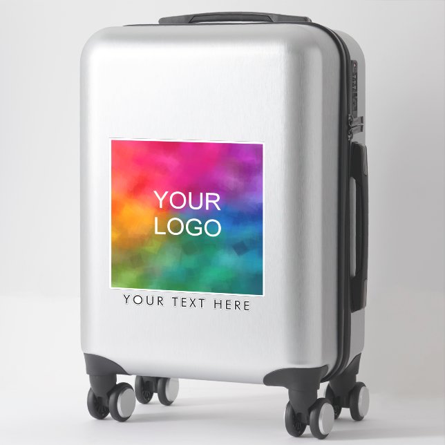 Modernes elegantes, trendiges Firmenlogo Aufkleber (Koffer)