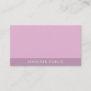 Modernes elegantes, trendy Lila Template Beruflich Visitenkarte