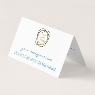 Modernes Elegantes Türkis Custom Firmenlogo Visitenkarten
