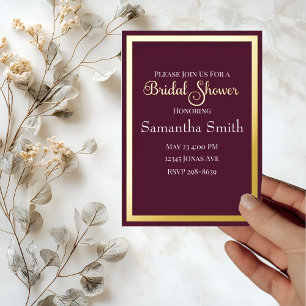 Modernes elegantes Typografie-Lila Brautparty Folieneinladung