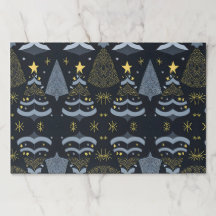 Modernes, elegantes Weihnachtspapier-Tischset