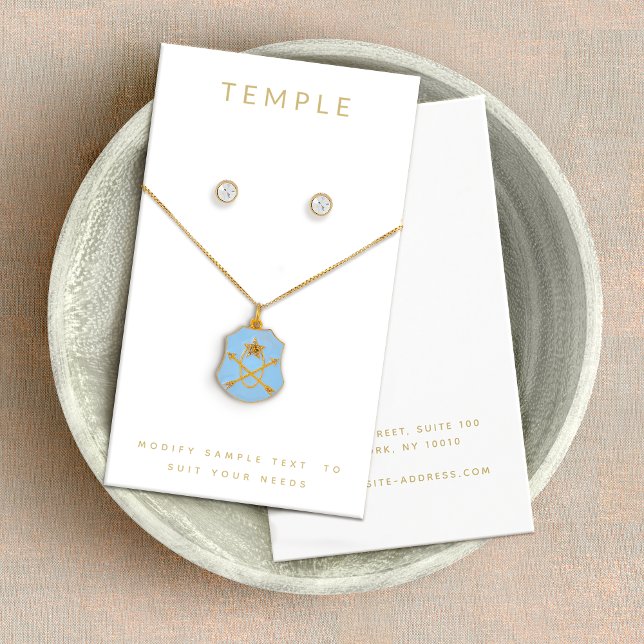 Modernes elegantes White Ering Necklace Display (Von Creator hochgeladen)