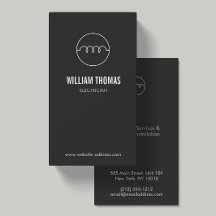 MODERNES ELEKTRIZISCHES LOGO AUF DK GRAY