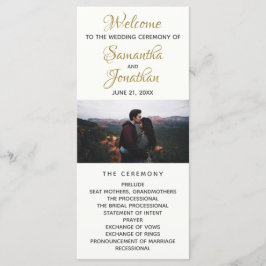 Modernes Elfenbein-Hochzeitsprogramm - kundenspezi Programm