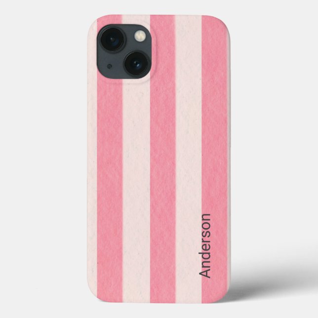 Modernes Eligant Retro Line Monogramm Case-Mate iPhone Hülle (Rückseite)