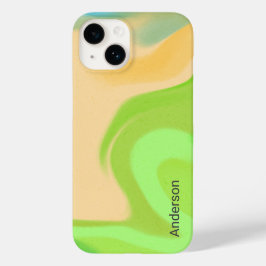 Modernes Eligant Retro Line Monogramm Case-Mate iPhone 14 Hülle