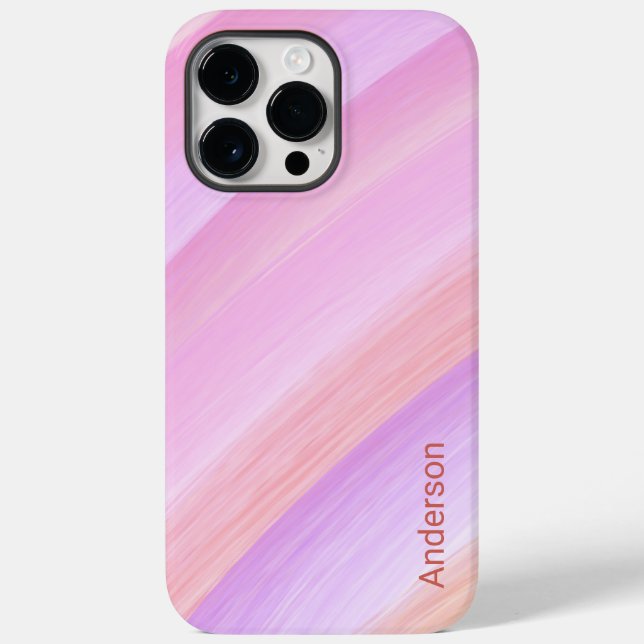 Modernes Eligant Retro Line Monogramm Case-Mate iPhone Hülle (Rückseite)